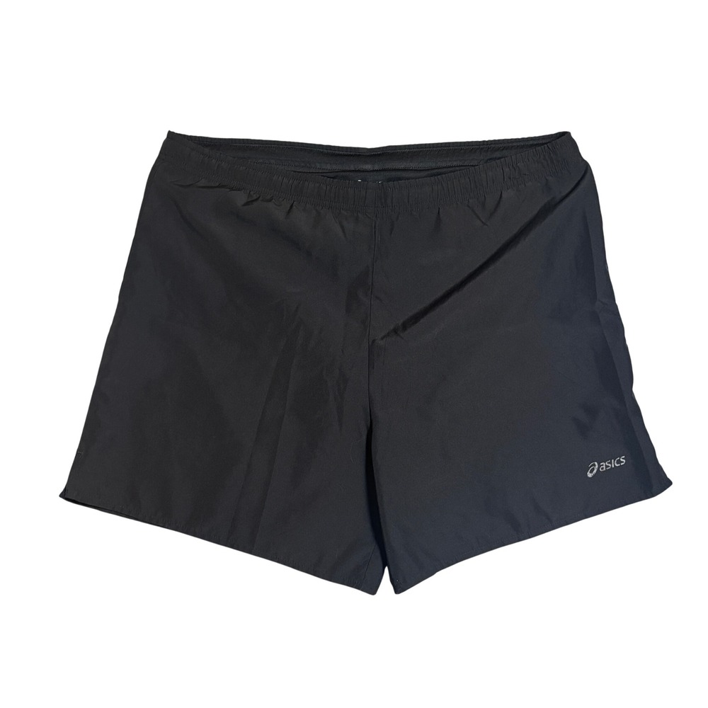 Asics Running Shorts Medium Black Lined Athletic Gym Shorts